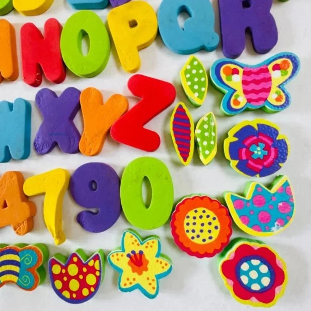 Foam Letters Numbers Flowers Butterfly Cactus Alphabet Kids Learning Educational